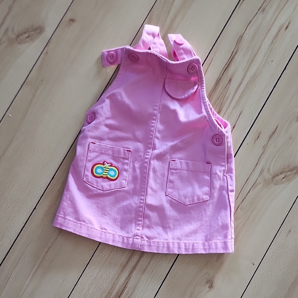 Charming Pink Kids Dress with Pockets